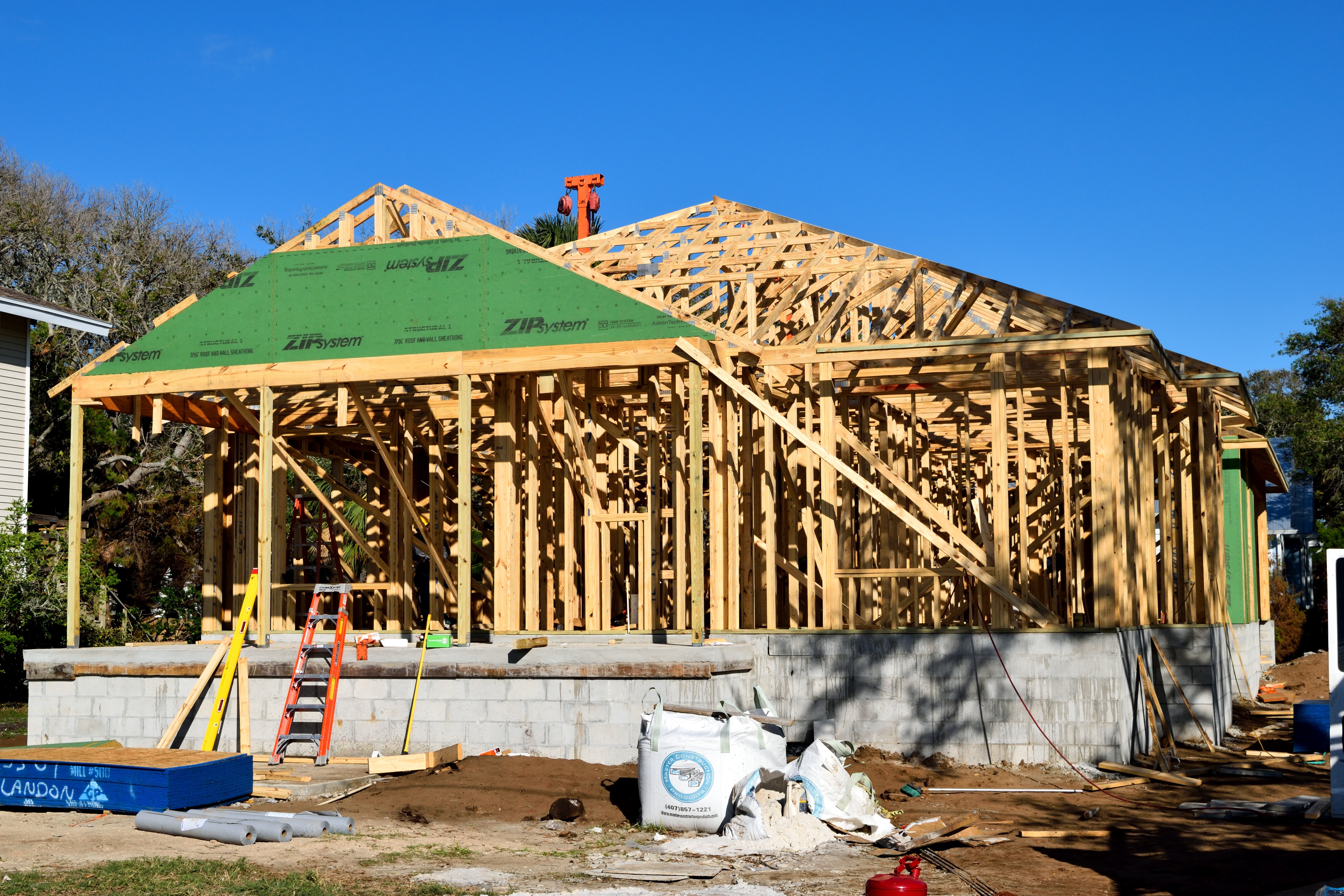 House framing and roof truss construction
